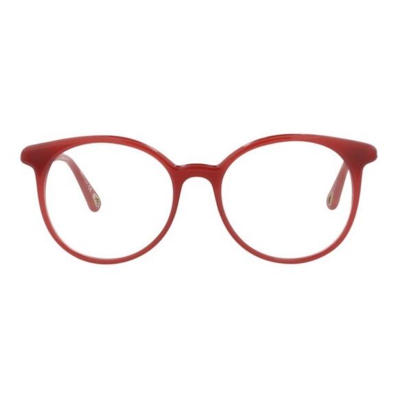 Chloé Womens Round/Oval Orange Orange Transparent Fashion Designer Eyewear - Picture 1 of 4